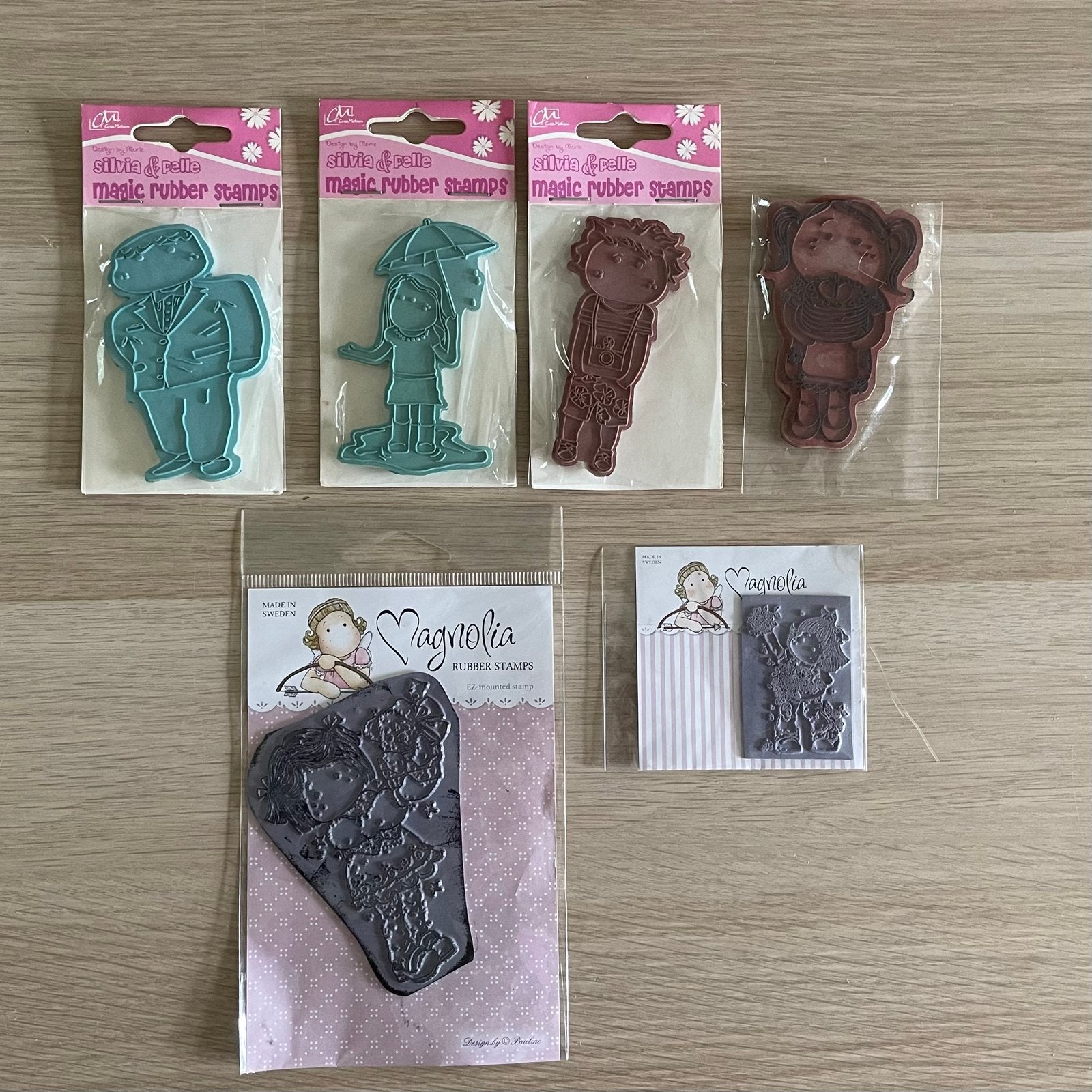 Diverse stempels: Silvia & Cello, Magnolia, Creative Express, Ophalen of Verzenden, Gebruikt, Unmounted stempel