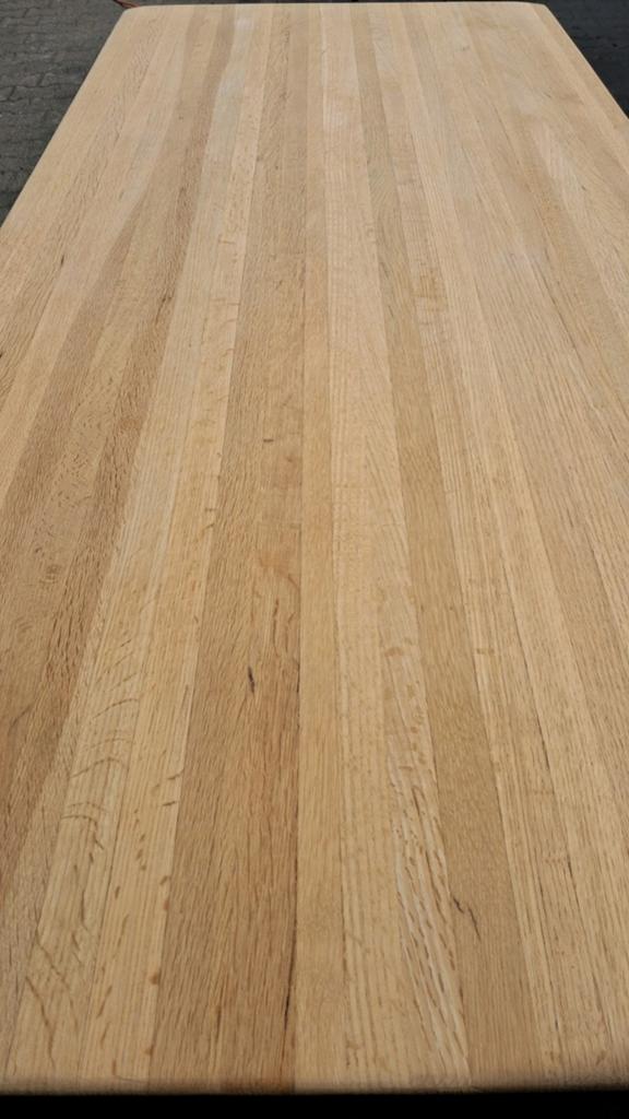 Massief 6.5 dik Eiken Tafelblad, Huis en Inrichting, Tafelonderdelen, Eikenhout, Nieuw, Rechthoekig, 50 tot 100 cm