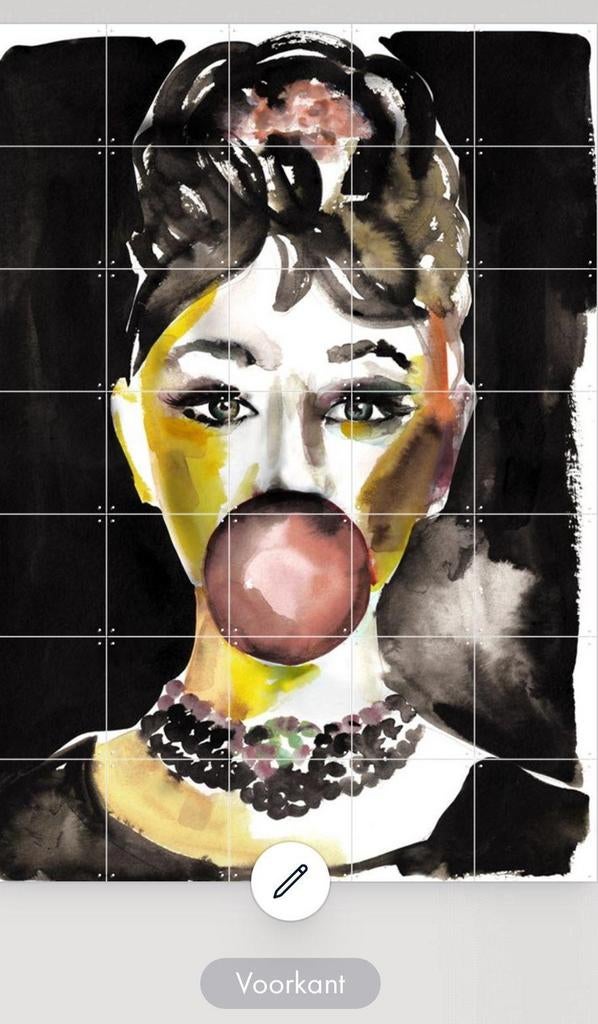 Audrey Iconic Pop - Victoria Verbaan IXXI, Ophalen, Oorspronkelijke maker, 75 tot 100 cm, Print