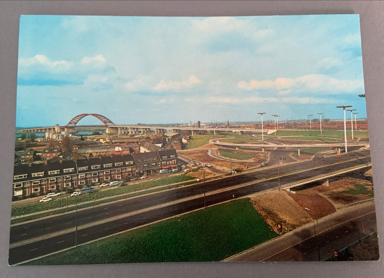 Rotterdam: Van Brienenoordbrug met op- en afritten, Verzenden, 1960 tot 1980, Ongelopen, Zuid-Holland