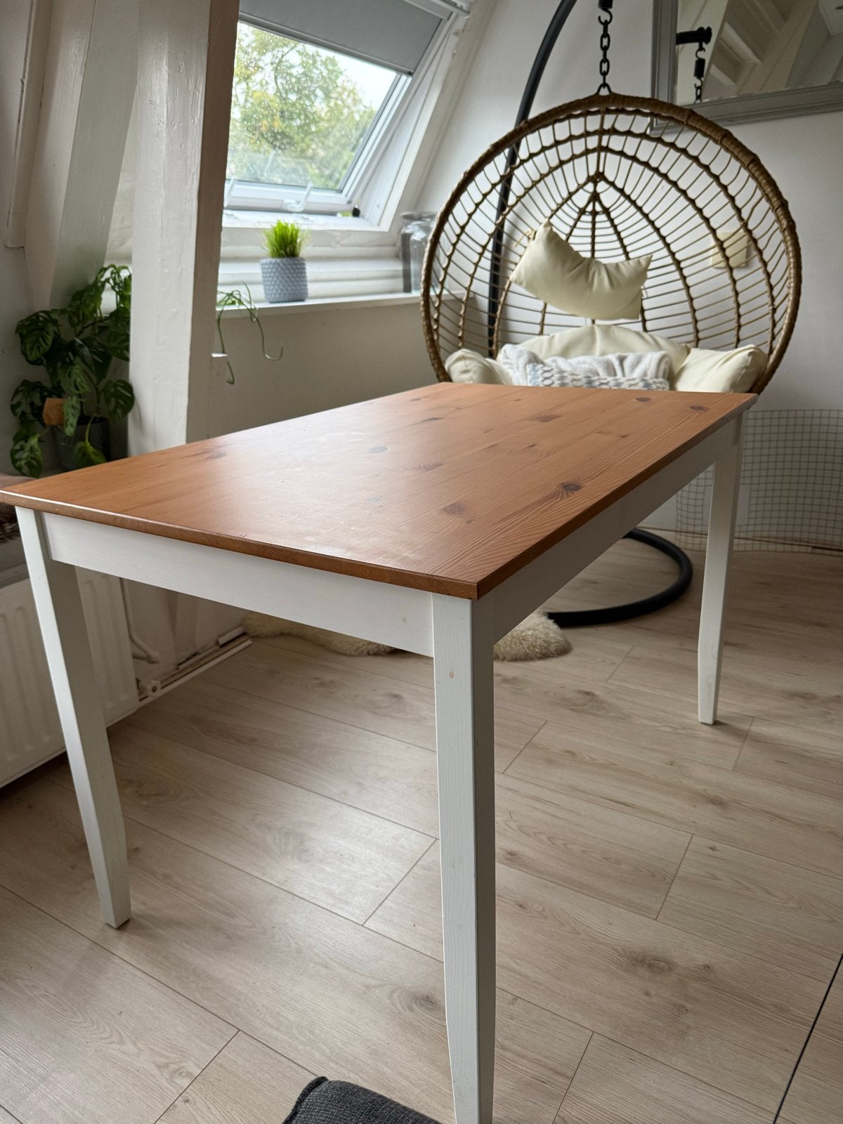 Ikea Lerhamn eettafel (118x74cm), Ophalen, Gebruikt, 100 tot 150 cm, 50 tot 100 cm