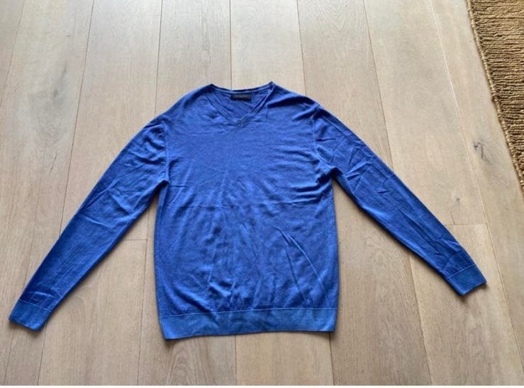 Daniele fiesoli M merinowol, Ophalen of Verzenden, Zo goed als nieuw, Maat 48/50 (M), Blauw
