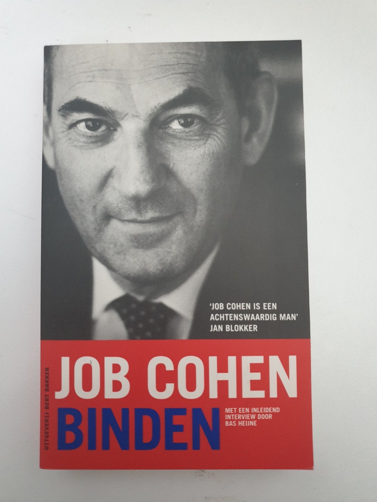 Job Cohen Binden - Een Inleidend Interview door Bas Heijne, Ophalen of Verzenden, Gelezen, Bas Heijne