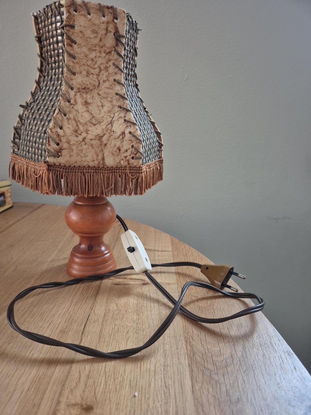 Vintage tafellamp met ouderwetse schakelaar, Antiek en Kunst, Ophalen