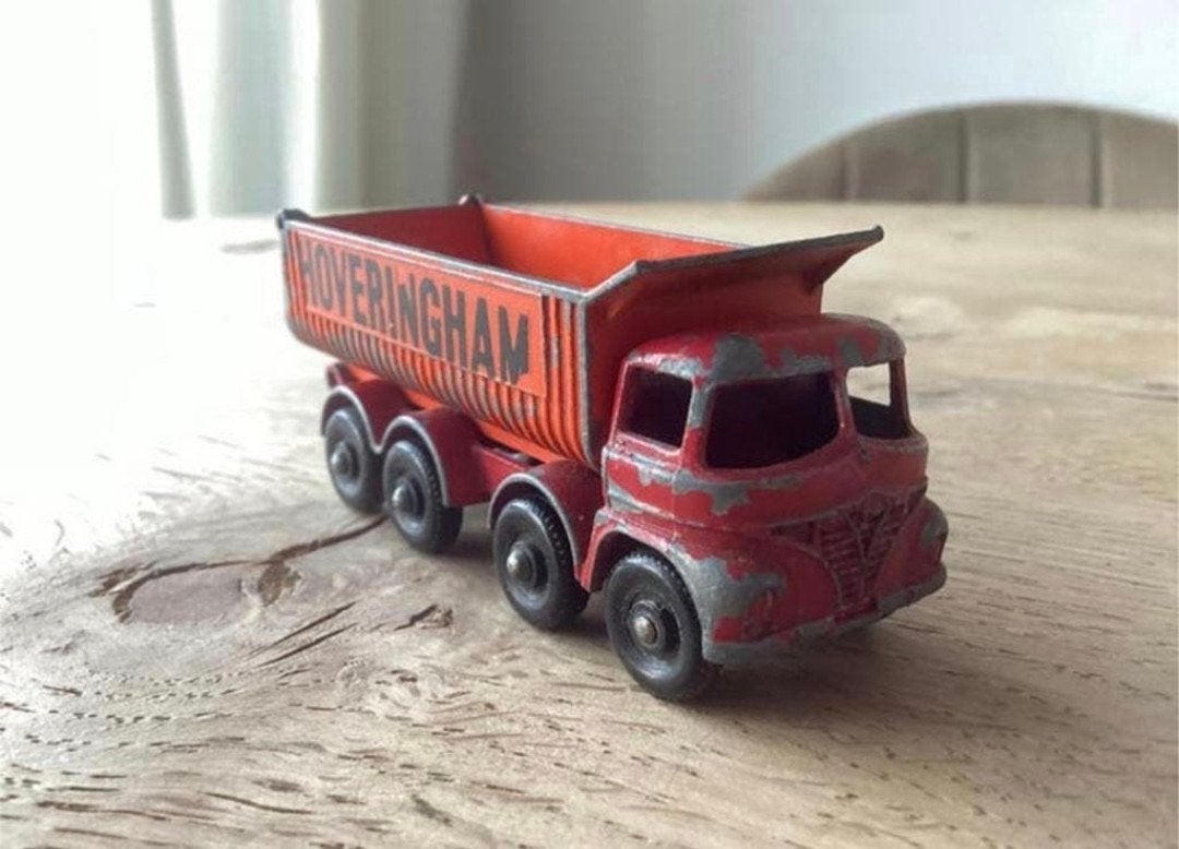 Matchbox Lesney AEC 8-wiel kiepwagen “Hoveringham”, Ophalen of Verzenden, Gebruikt, Bus of Vrachtwagen