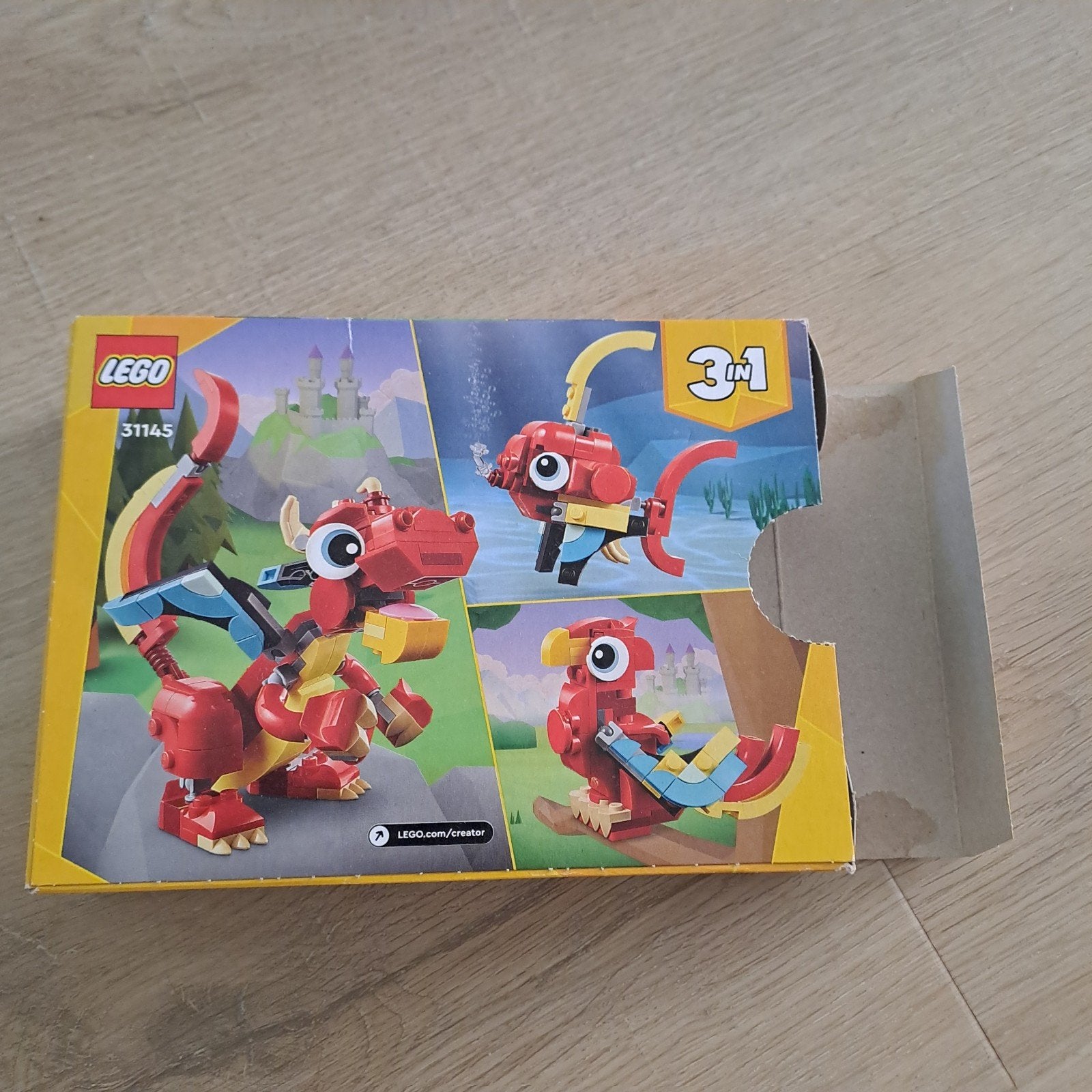 Lego Creator Draakje 31145 - Compleet, Gebruikt, Lego, Compleet, Ophalen of Verzenden