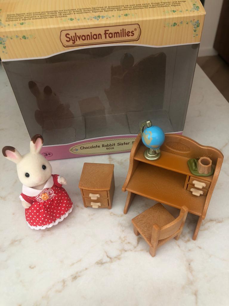 Sylvanian Families Chocolate Rabbit Sister set, Ophalen of Verzenden, Zo goed als nieuw, Poppenhuis