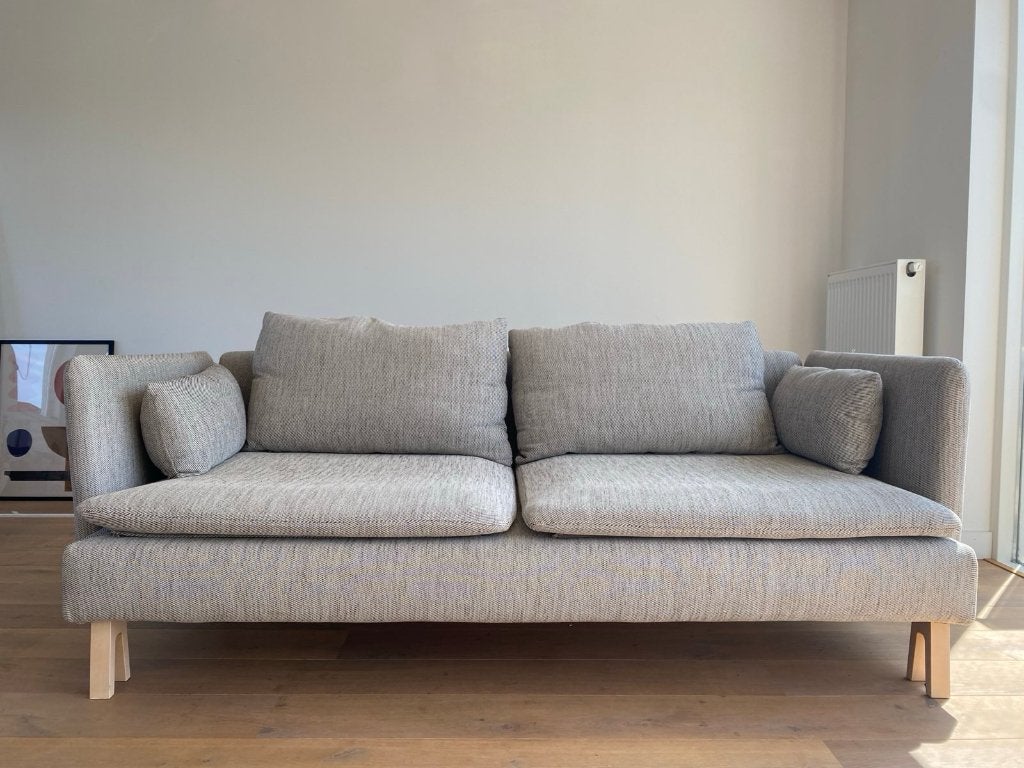 Ikea SÖDERHAMN 3-zitsbank, viarp beige/bruin, Ophalen, Gebruikt, 150 tot 200 cm, Driepersoons