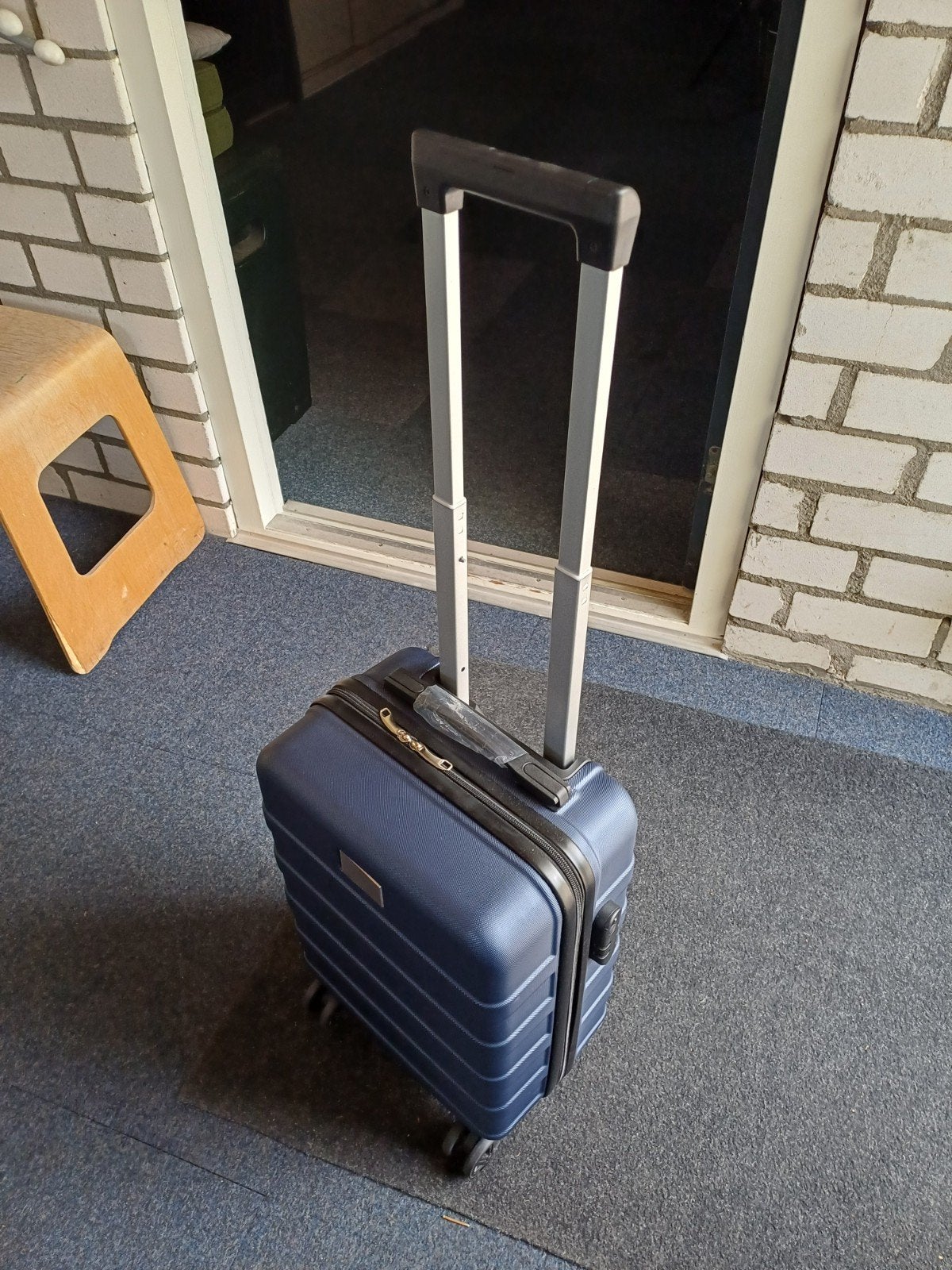 koffer trolley op wieltjes, Sieraden, Tassen en Uiterlijk, Koffers, Hard kunststof, Nieuw, Minder dan 50 cm, Wieltjes