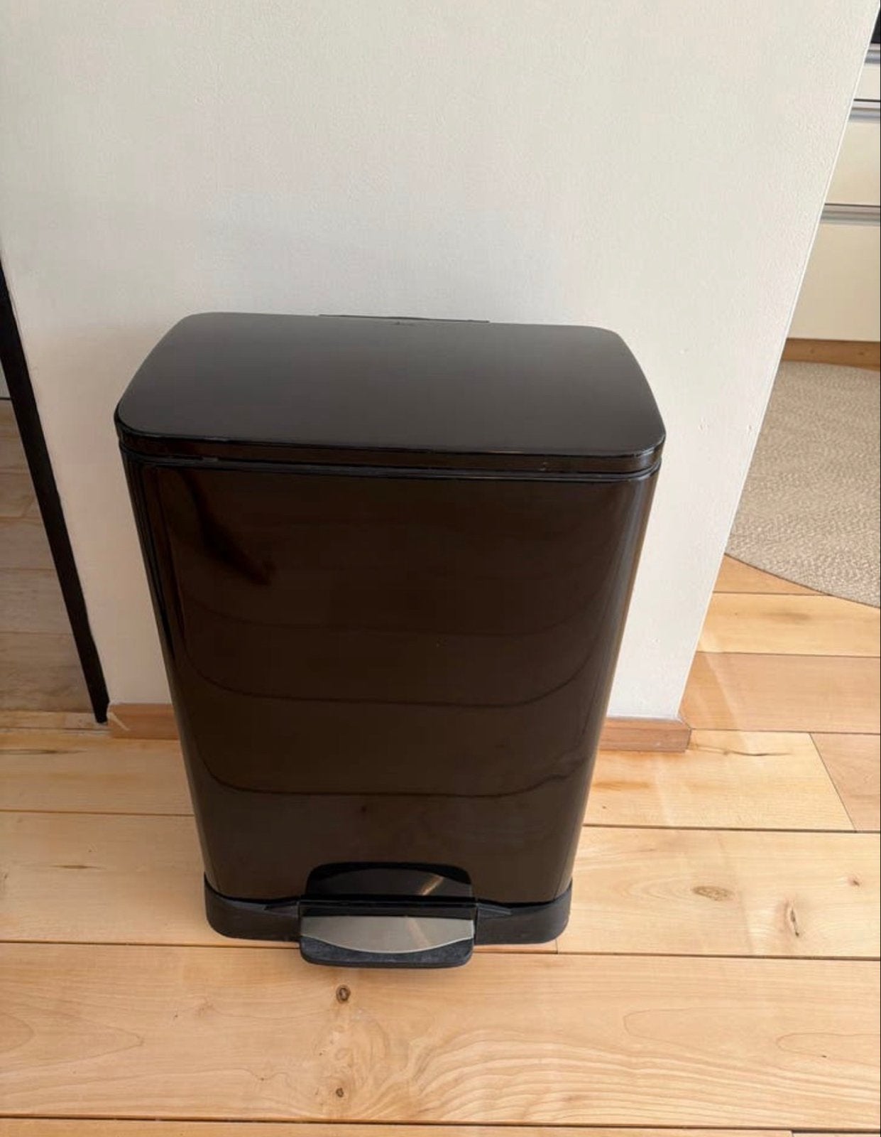 EKO Pedaalemmer Neo-Cube Zwart 28+18L - Afvalscheiding ZGAN, Ophalen, 50 – 75, Met pedaal, 40 liter of meer