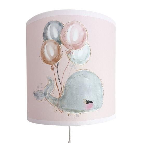 Wandlamp Kinderlamp Lamp Oceaan Roze Walvis Little, Bi & Li Creaties, Nieuw, Ophalen of Verzenden, Bilicreaties@gmail.com