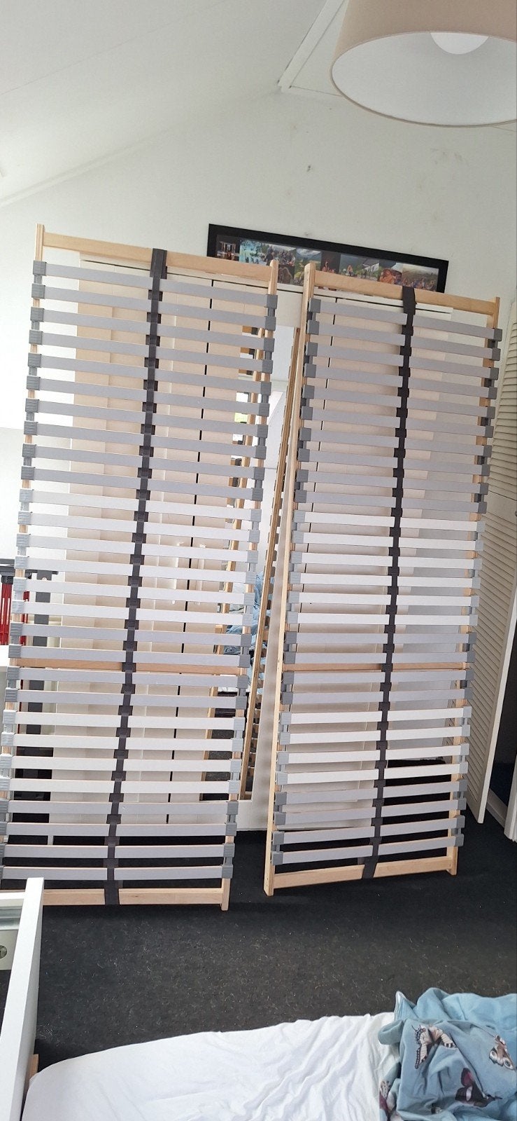 2 lattenbodems 70x200, Ophalen of Verzenden, Zo goed als nieuw, Tweepersoons, 140 cm