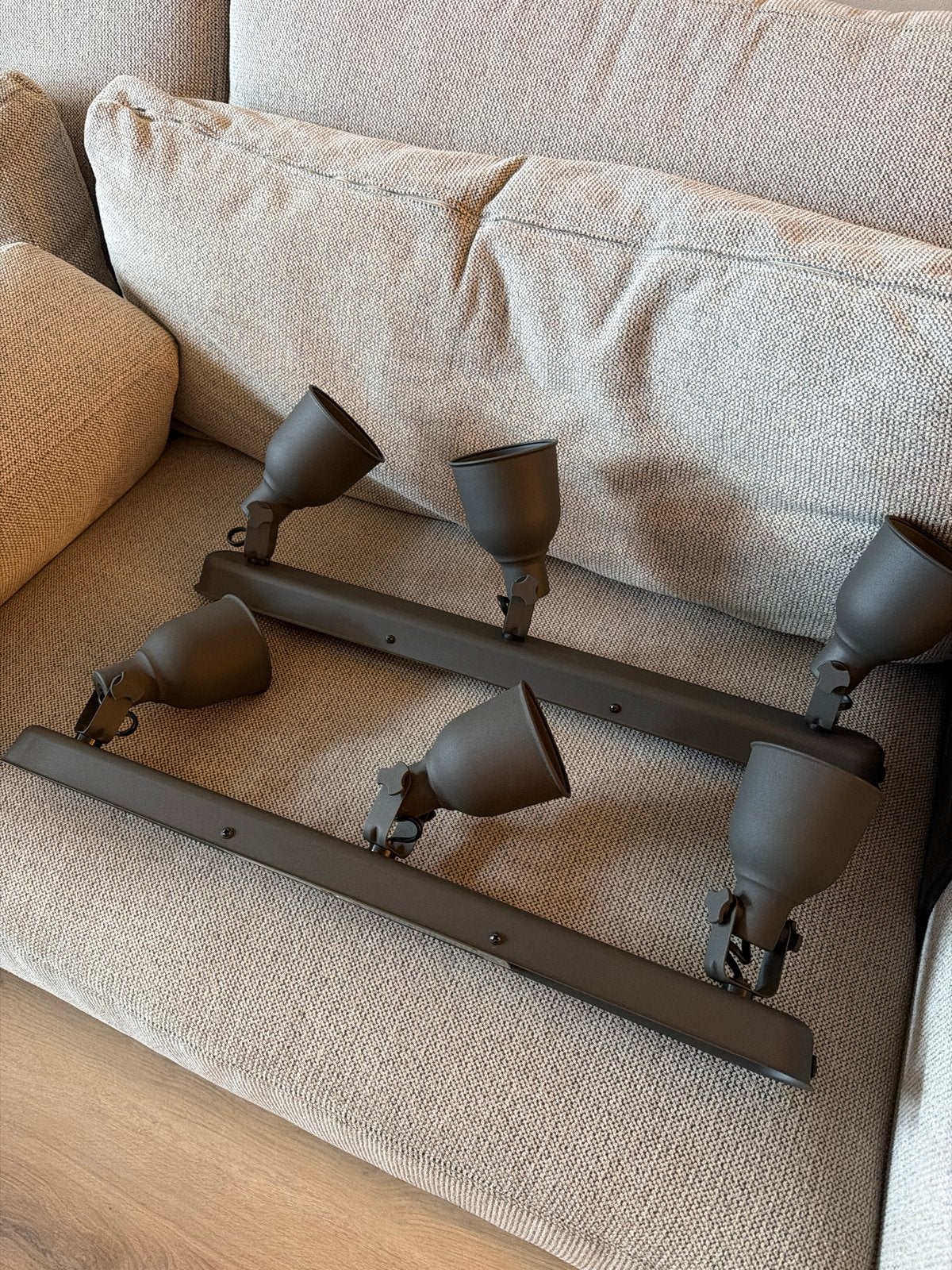 IKEA Hektar Plafondspot - 2 stuks, Ophalen, Verstelbaar, GU10, Zo goed als nieuw