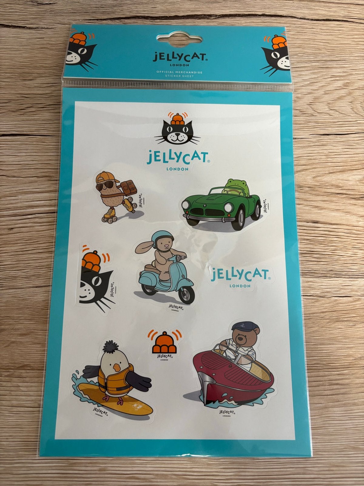 Jellycat Purrk Heroes merchandise stickerset stickers, Ophalen of Verzenden, Nieuw, Overige typen