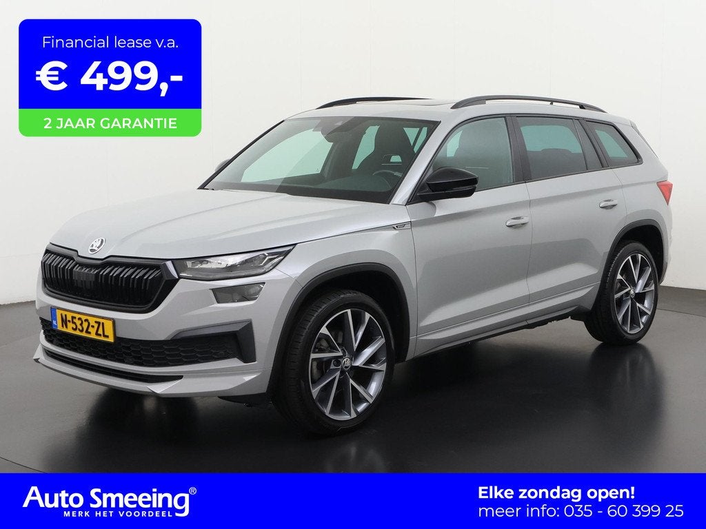 Skoda Kodiaq 1.5 TSI Sportline DSG | Panoramadak | Trekhaak, Auto's, Skoda, 12 maanden, Alcantara, Origineel Nederlands, Bedrijf