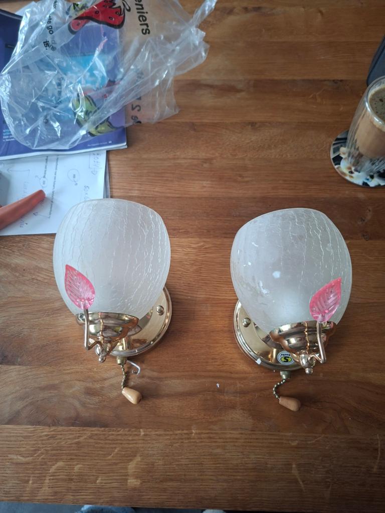 Twee mooie wandlapjes, Ophalen of Verzenden, Zo goed als nieuw