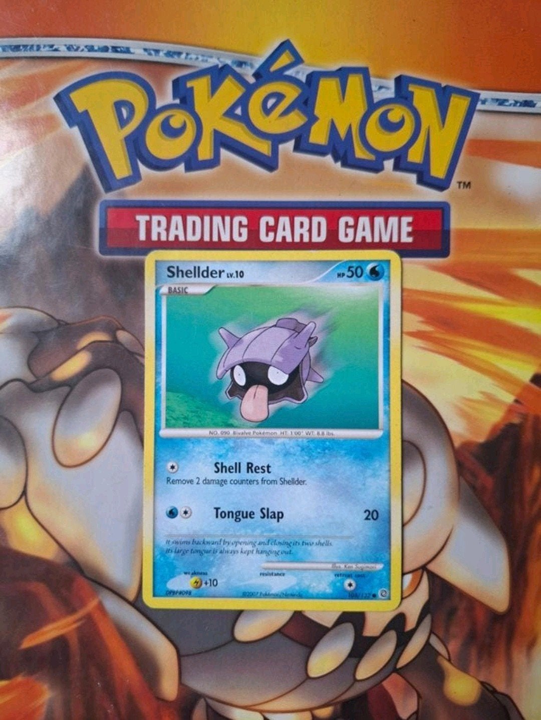 Shellder 105/132 DP Secret Wonders pokemon kaart, Ophalen of Verzenden, Gebruikt, Losse kaart