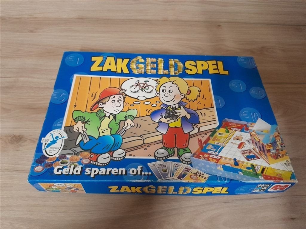 zakgeldspel [s1200], Hobby en Vrije tijd, Gezelschapsspellen | Bordspellen, Verzenden, Zo goed als nieuw