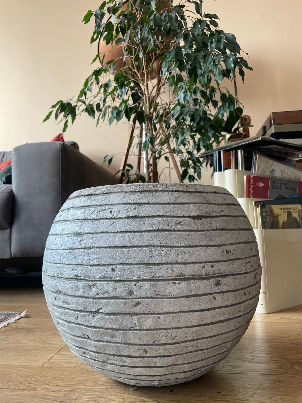 Grote ronde bloempot, Tuin en Terras, Ophalen, Gebruikt, 40 cm of meer, Rond