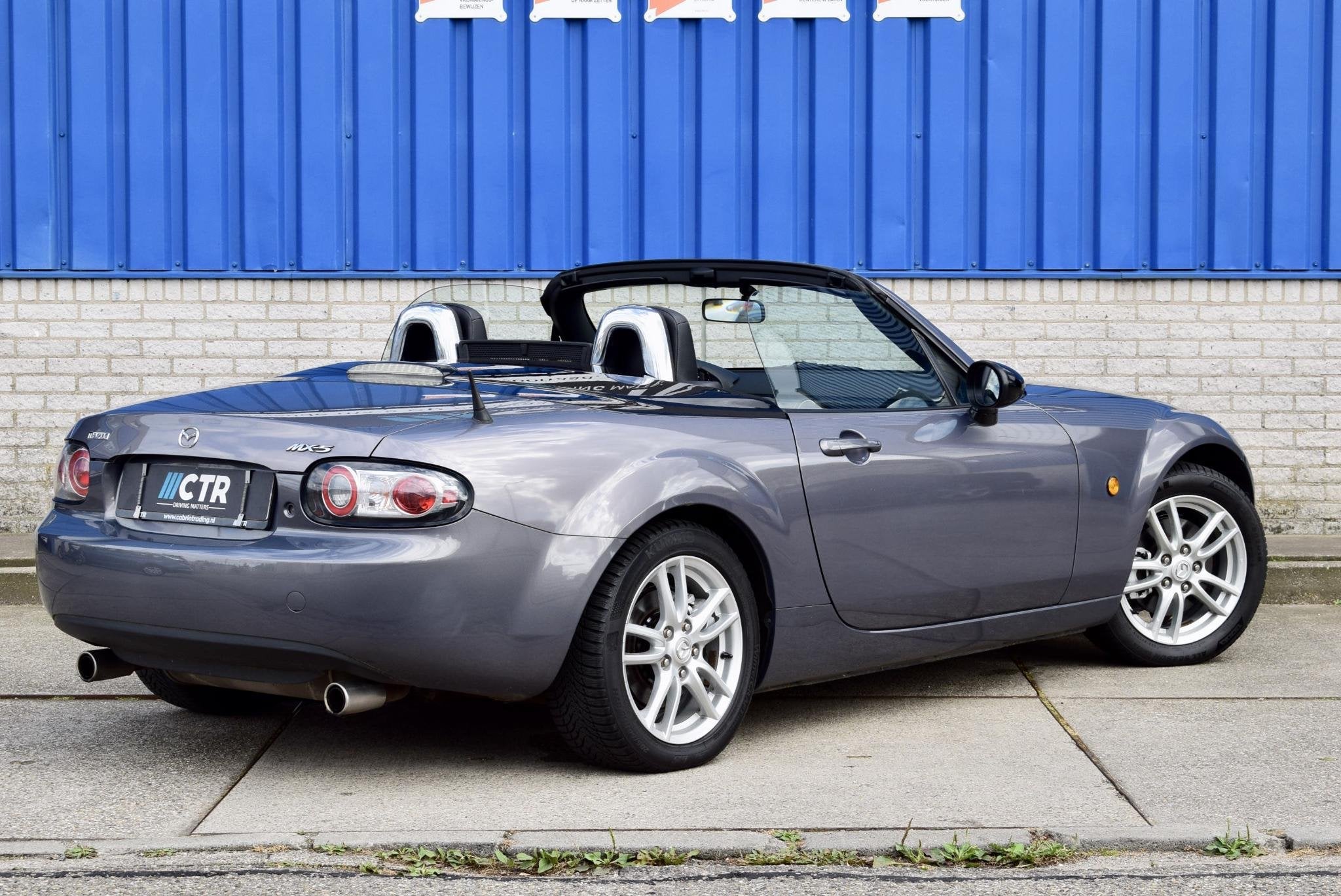Mazda MX-5 1.8 Touring Lederen bekleding airco nwe apk, Auto's, Achterwielaandrijving, Gebruikt, Zwart, 4 cilinders