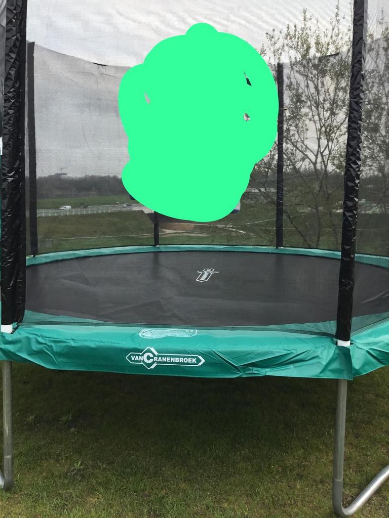 Van Cranenbroek Trampoline met Veiligheidsnet en ladder, Ophalen of Verzenden, Zo goed als nieuw
