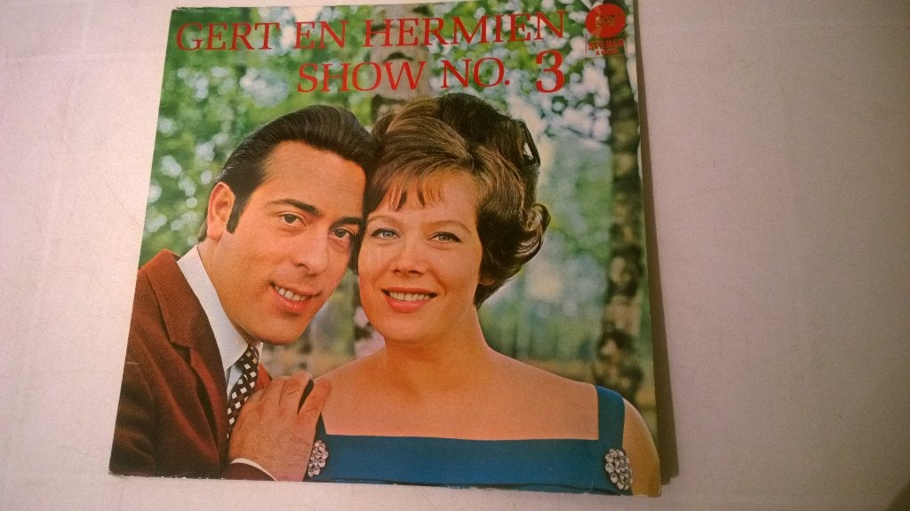 Gert en hermien ‎– gert en hermien show no. 3 gesigneerd, Cd's en Dvd's, Ophalen, LP, Gebruikt, Inclusief binnenhoes
