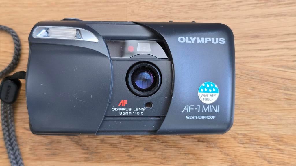 Olympus AF-1 MINI analoge kleinbeeldcamera  met tasje, Ophalen, Compact, Olympus