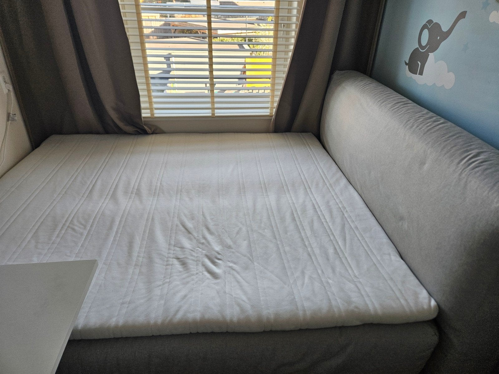 IKEA Boxspring 180x200 inclusief topper, Huis en Inrichting, Slaapkamer | Boxsprings, Ophalen, Tweepersoons, Zo goed als nieuw