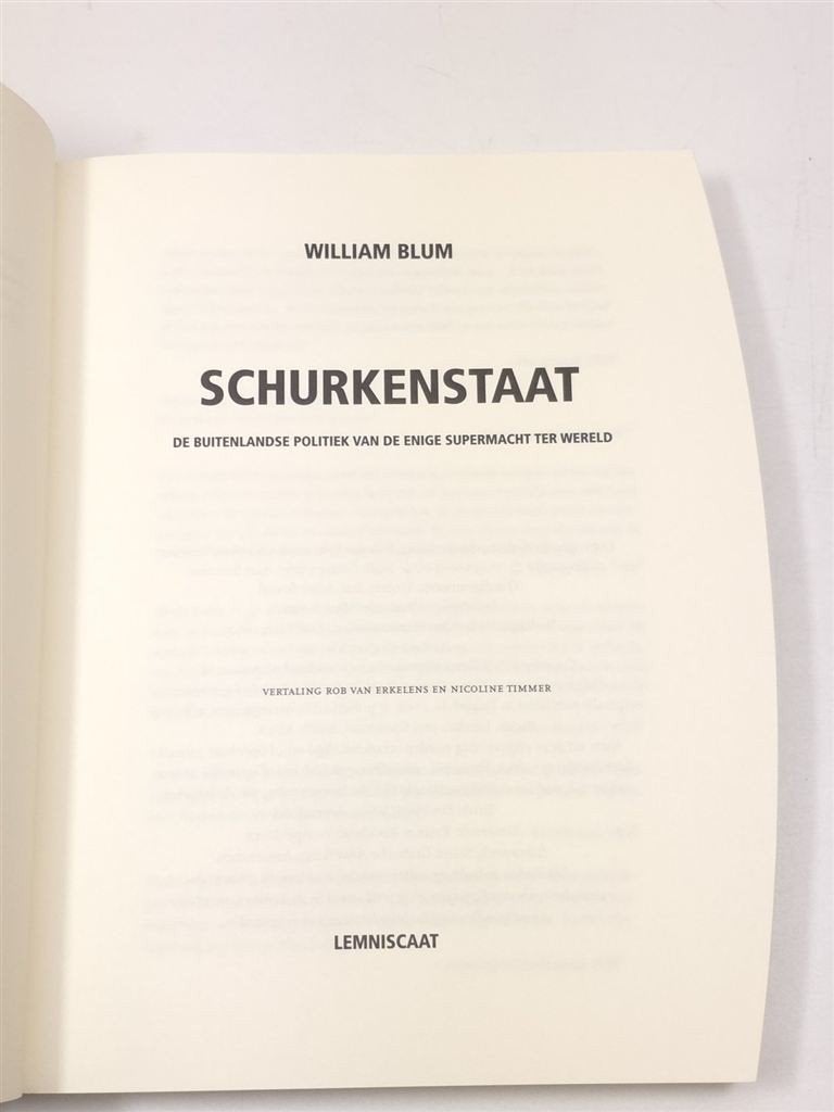 Schurkenstaat — Amerikaanse Buitenlandse Politiek, Ophalen of Verzenden, Zo goed als nieuw, Politiek en Staatkunde, Wereld
