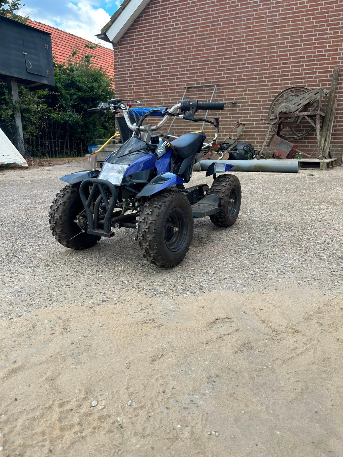 Nitro Motors Kinderquad - Blauw, Ophalen, 49 cc