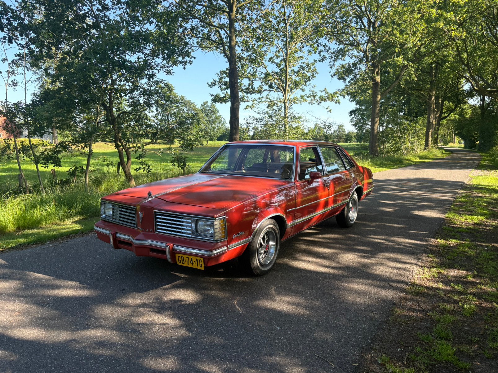 Pontiac Grand-le-mans 4.9 AUT 1980 Rood V8, Auto's, Pontiac, Automaat, 1 pk, Origineel Nederlands, Particulier
