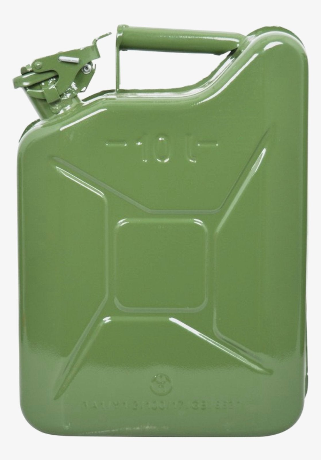 Jerrycan 10L - Groen Metalen Brandstofkan, Ophalen of Verzenden