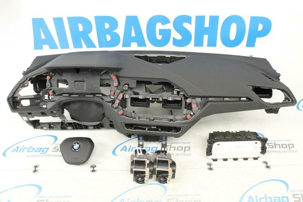 Airbag set Dashboard speaker blauwe stiksels BMW 1 serie F40