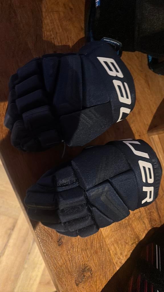 Bauer handschoenen  ikshockey maat 25 cm, Sport en Fitness, IJshockey, Ophalen of Verzenden, Zo goed als nieuw, Bescherming