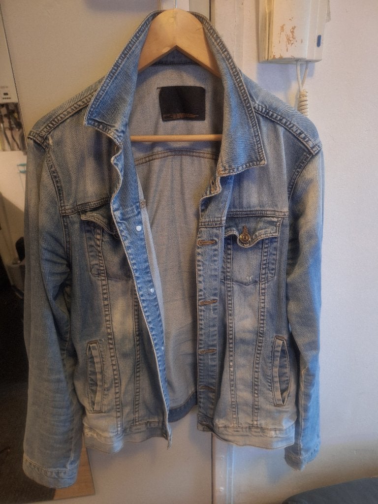 Levis stonewashed jeans jack/spijkerjas, maat L/54, Ophalen of Verzenden, Zo goed als nieuw, Maat 52/54 (L), Blauw