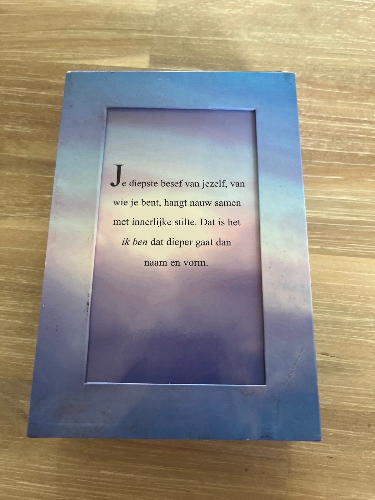 De Stille Spreekt - Eckhart Tolle (kaarten), Ophalen of Verzenden, Zo goed als nieuw, Spiritualiteit algemeen, Overige typen
