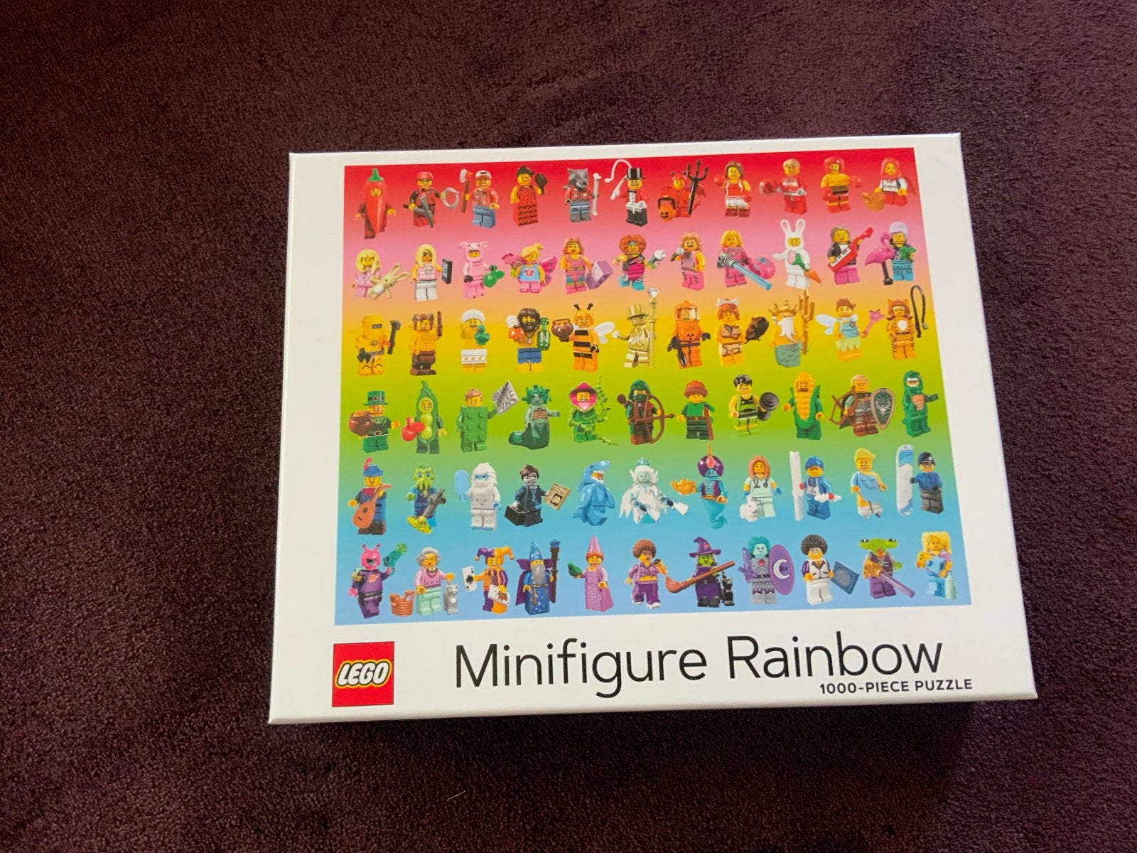 Nieuw LEGO Minifigure Rainbow 1000-delige puzzel, Ophalen of Verzenden, Meer dan 50 stukjes, Nieuw, 6 jaar of ouder