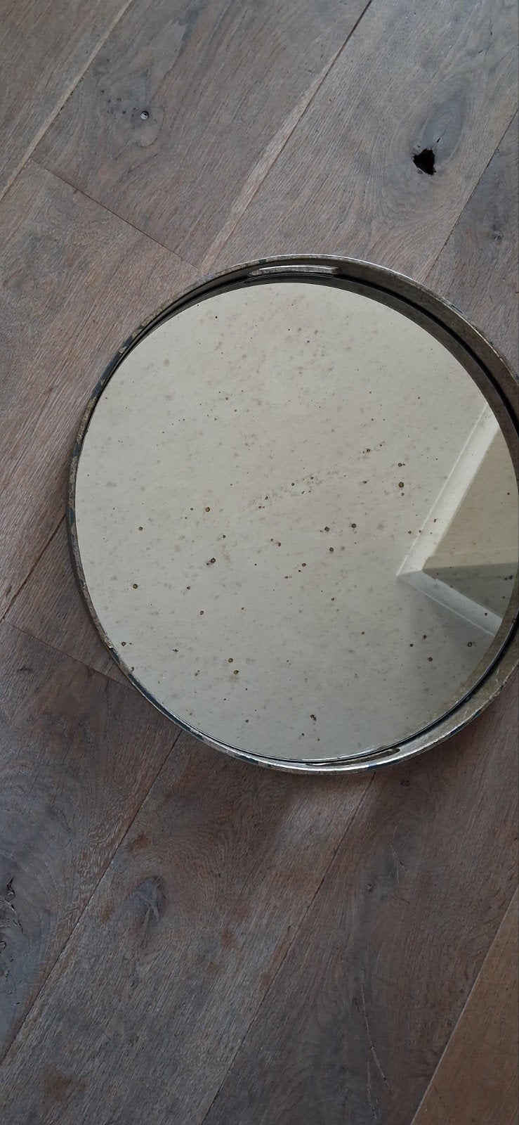 dienblad met spiegel, Minder dan 50 cm, Rond, Ophalen of Verzenden, Zo goed als nieuw