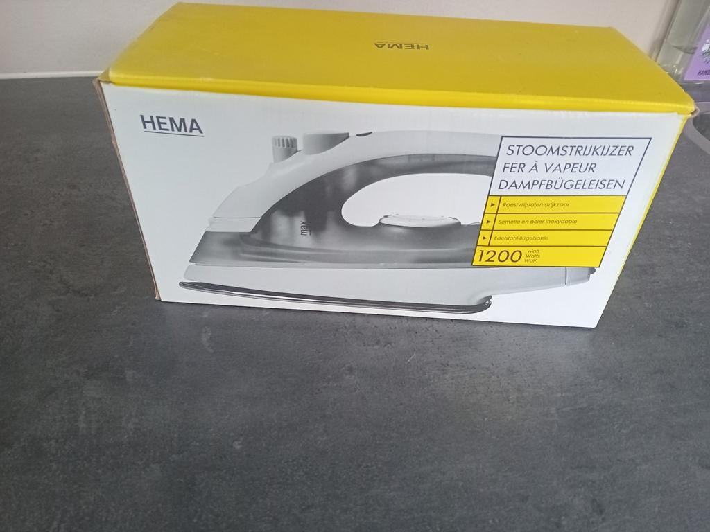 Hema Stoomstrijkijzer 1200W - Nieuw in doos, Ophalen of Verzenden, Nieuw