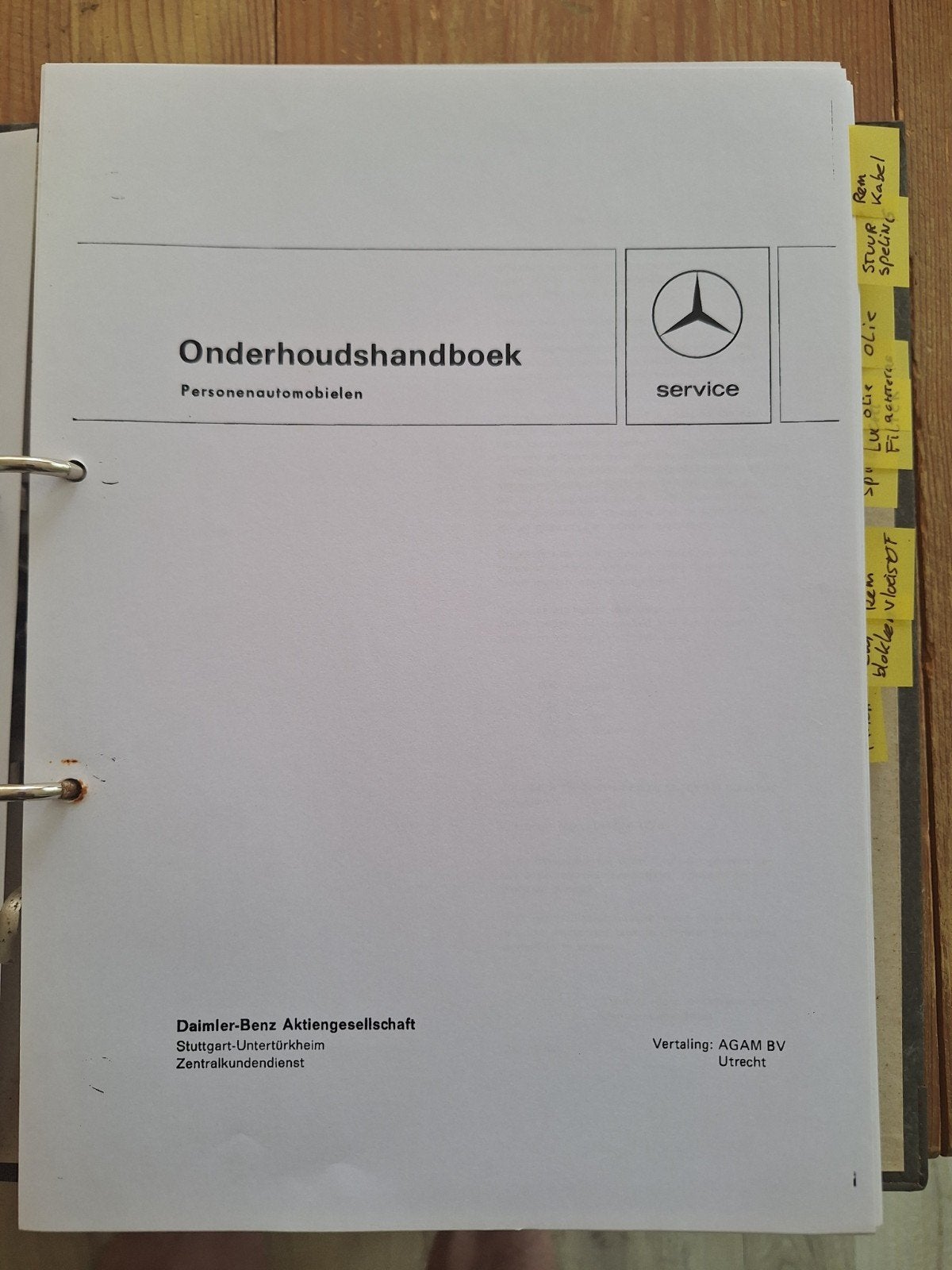 handleiding mercedes w123, Ophalen of Verzenden, Gelezen
