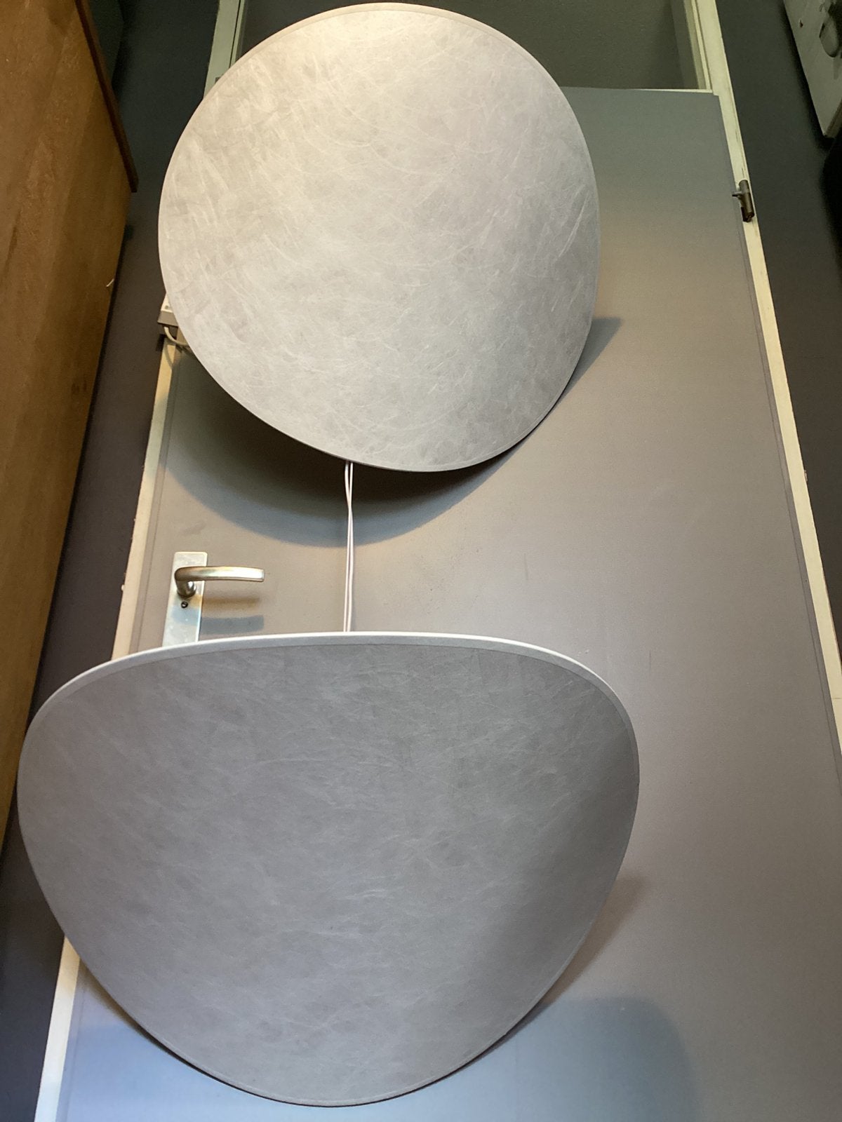 Zelvon Zelvon LED stoffen hanglamp plafondlamp x 2, Ophalen of Verzenden, Nieuw, Kunststof