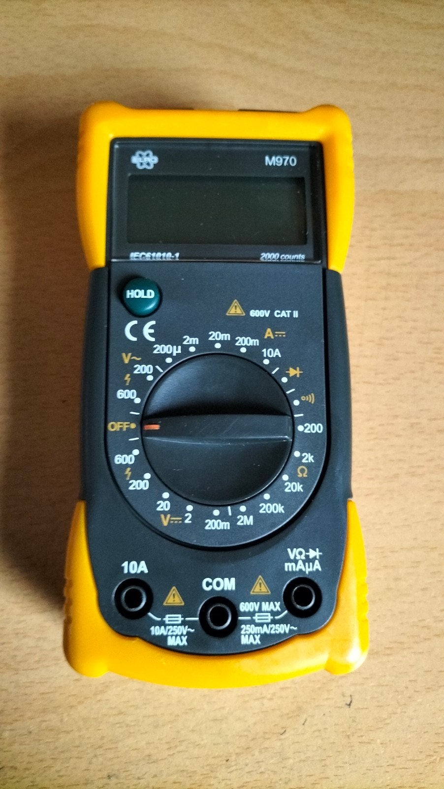 Elro Multimeter M970 - Digitale Spanningstester, Ophalen of Verzenden, Gebruikt, Multimeter