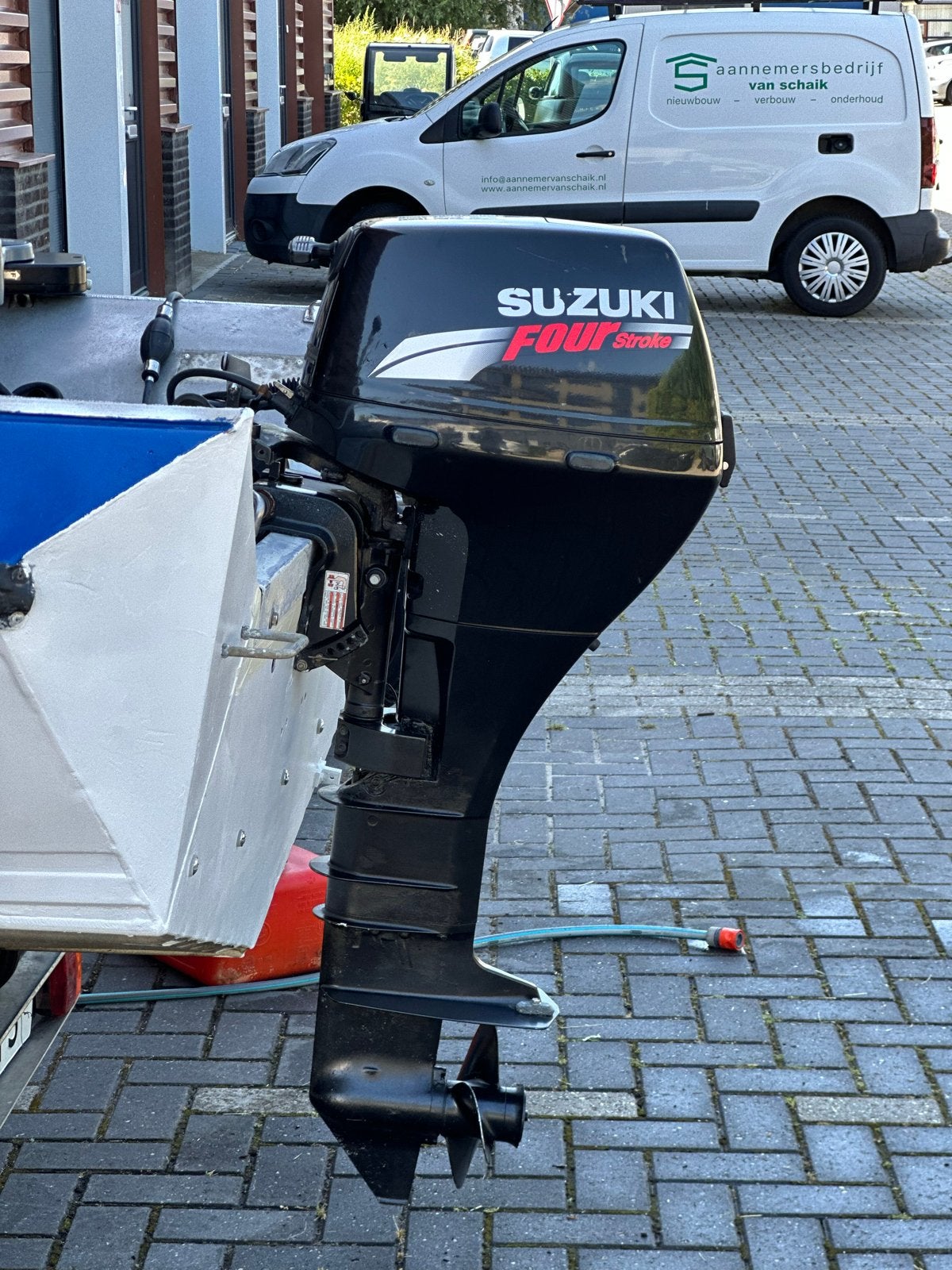 Suzuki buitenboordmotor 15 pk 4-takt, Ophalen, Gebruikt, Motor en Techniek, Motorboot