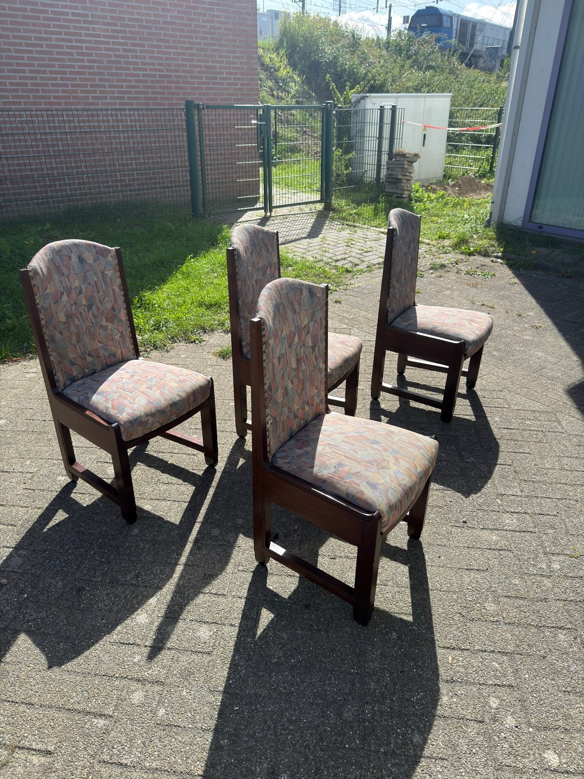 Set van 4 art deco eetkamerstoelen, Antiek en Kunst, Ophalen of Verzenden