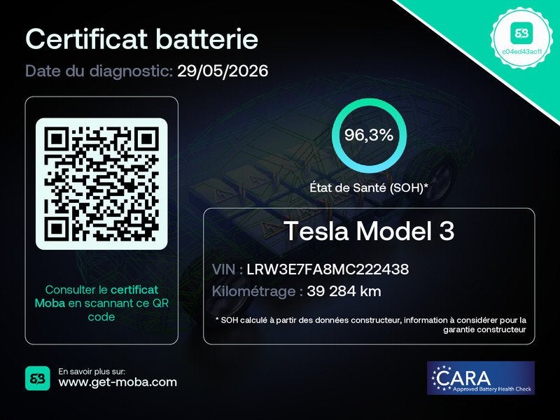 Tesla Model 3 Tesla Model 3 Standard RWD Plus FACELIFT 96.3%, Auto's, Tesla, Automaat, Achterwielaandrijving, Gebruikt, Zwart