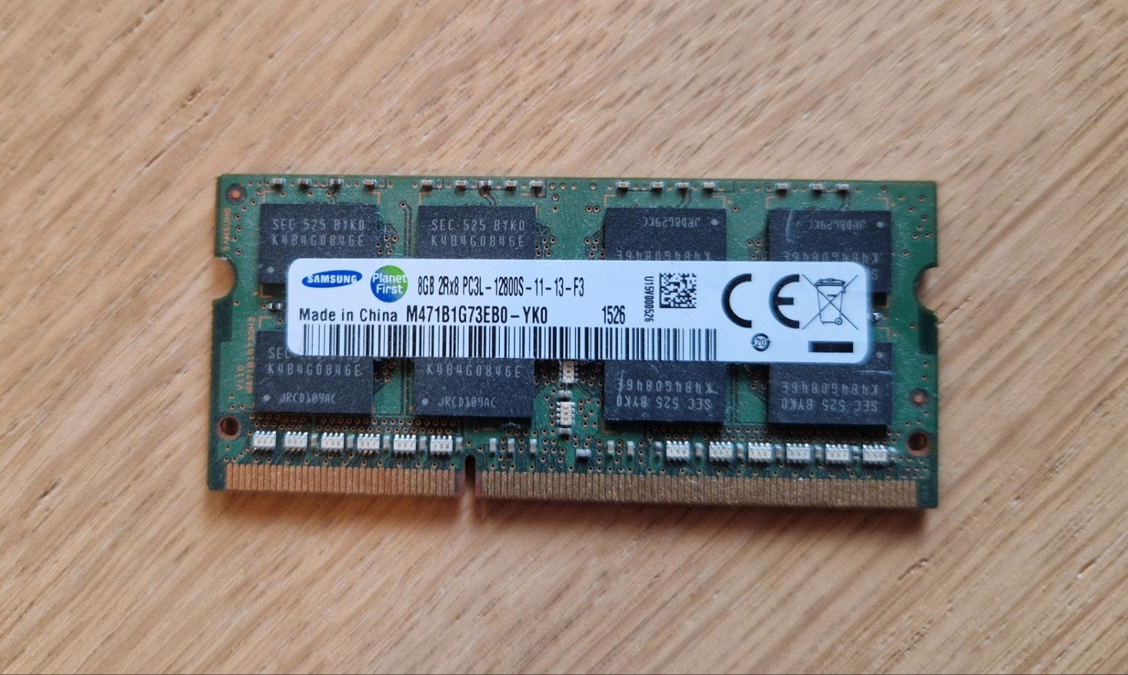 Samsung DDR3 SODIMM 8GB aangeboden aangeboden, Computers en Software, 8 GB, DDR3, Ophalen of Verzenden, Zo goed als nieuw