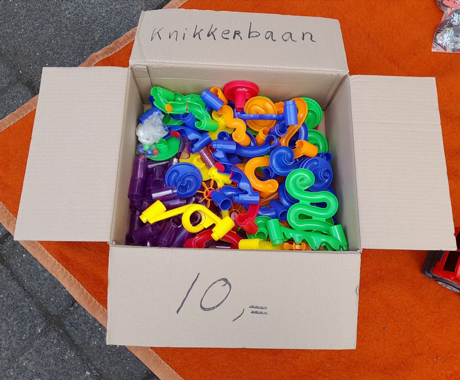 Kleurrijke Knikkerbaan - Urenlang Speelplezier!, Ophalen of Verzenden, Gebruikt, Jongen of Meisje