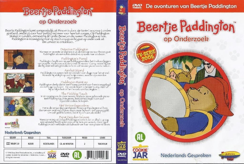 Dvd 77 beertje paddington op onderzoek, Alle leeftijden, Ophalen of Verzenden, Zo goed als nieuw