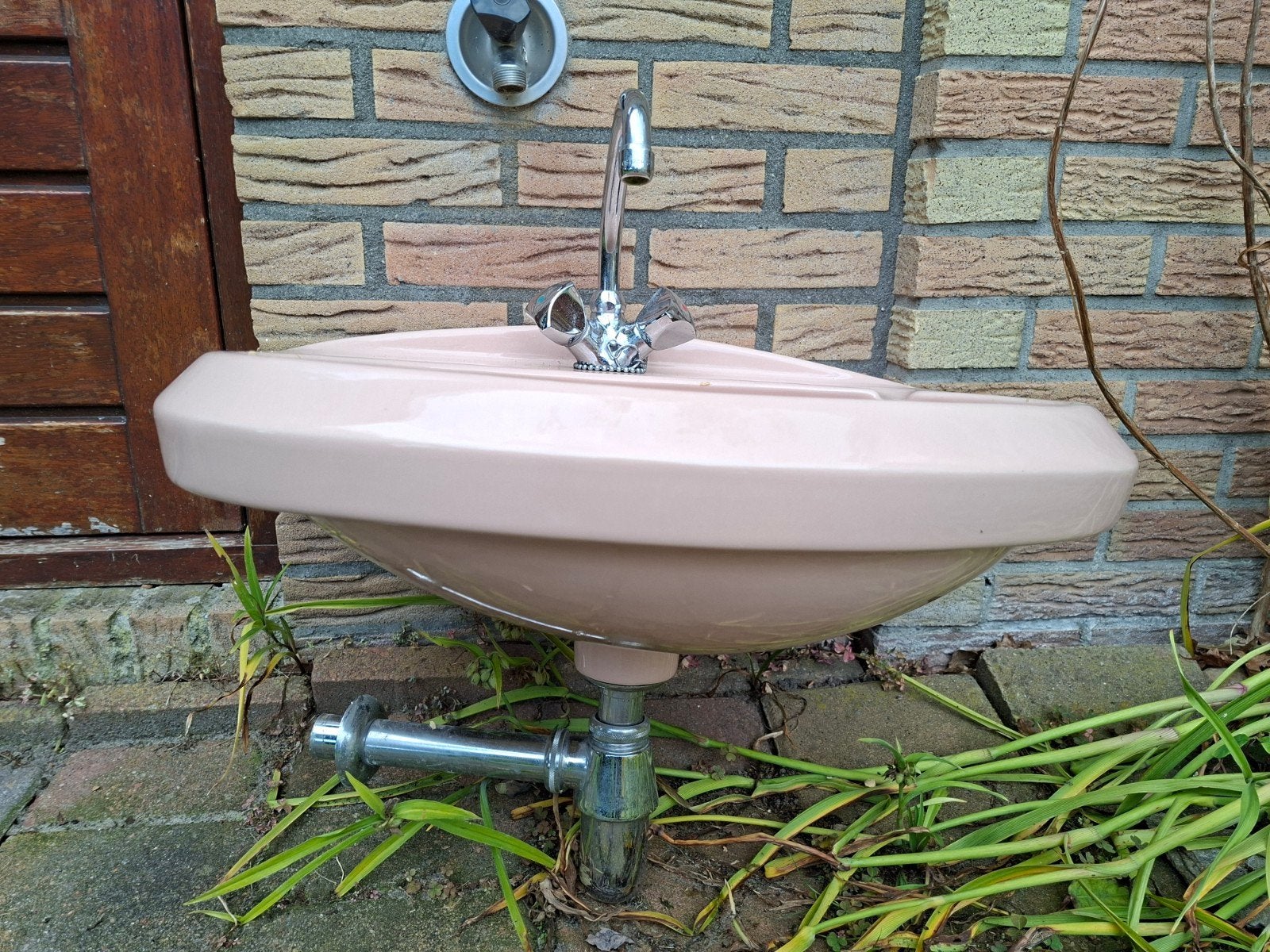 Retro Roze Wasbak - Perfecte Staat, Ophalen of Verzenden, Zo goed als nieuw
