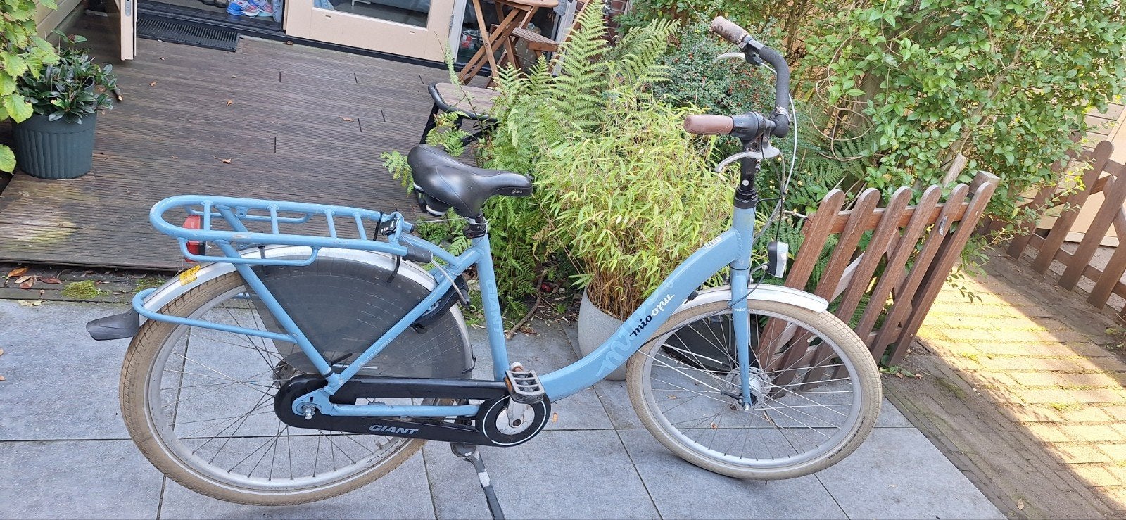 Giant Mio Damesfiets - Lichtblauw, Ophalen, 47 tot 50 cm, Giant, Gebruikt